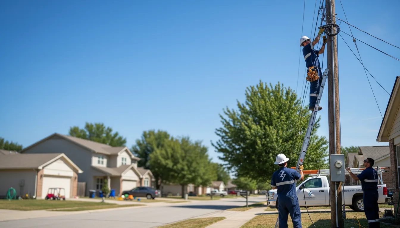 Residential electrician providing installation services in Darlington, MO